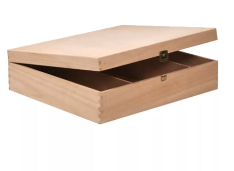 Chest 4 Bottles Luxury Hinged Lid