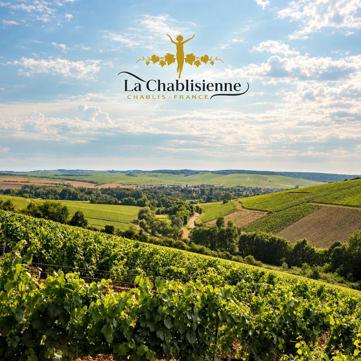 La Chablisienne, sfeerfoto met logo