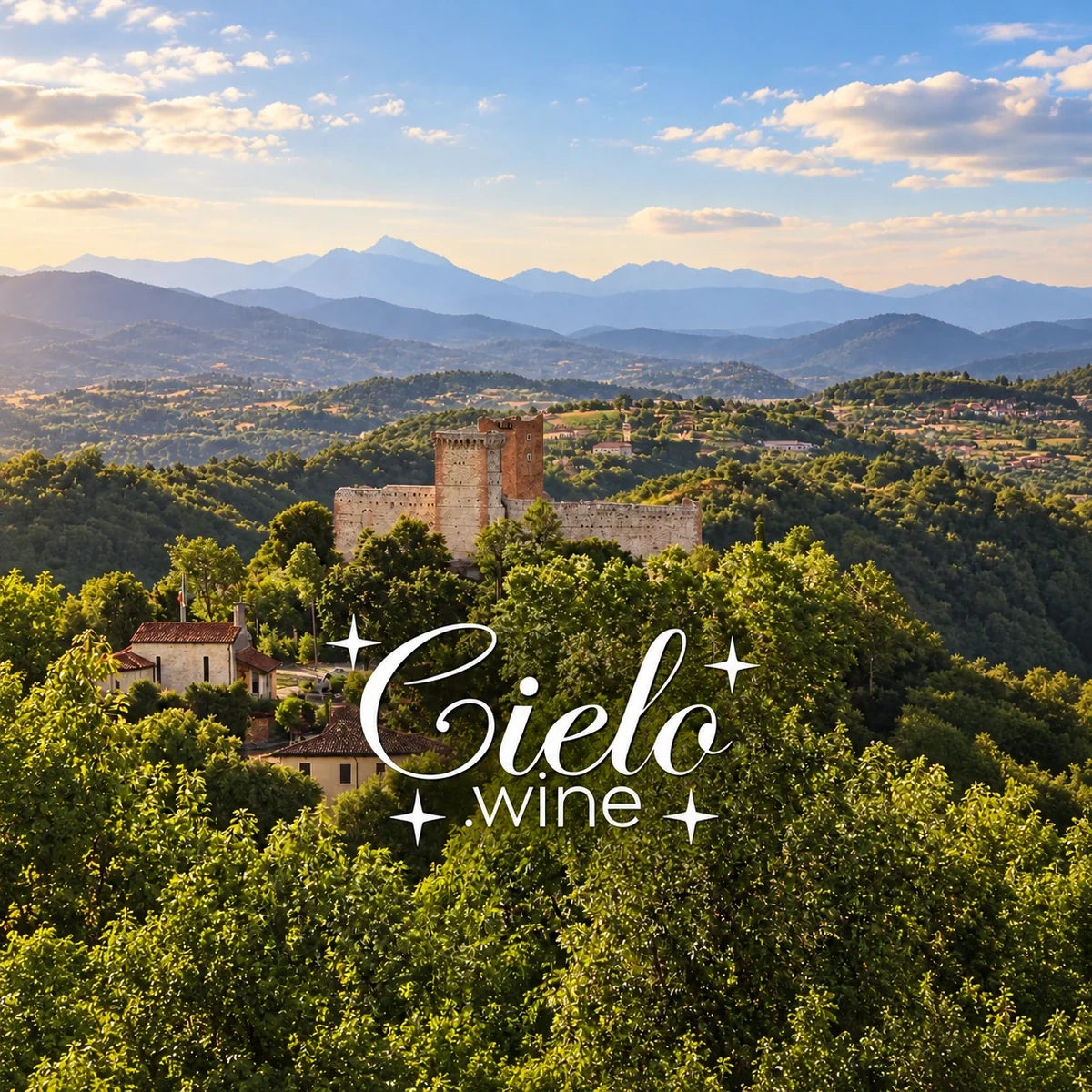 Cielo, sfeerfoto met logo