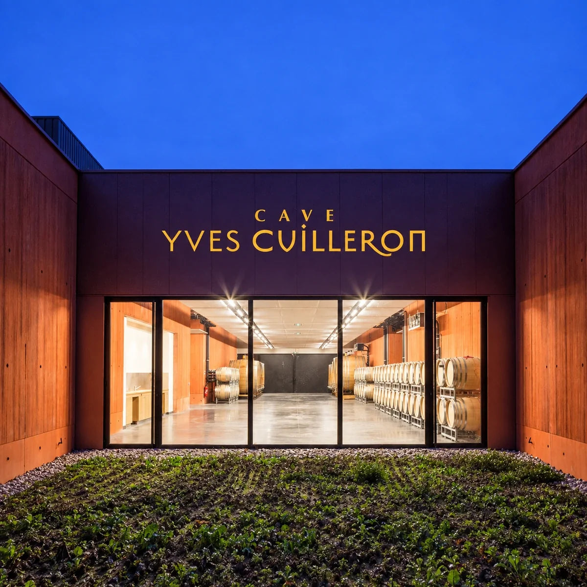 Domaine Yves Cuilleron, sfeerfoto met logo