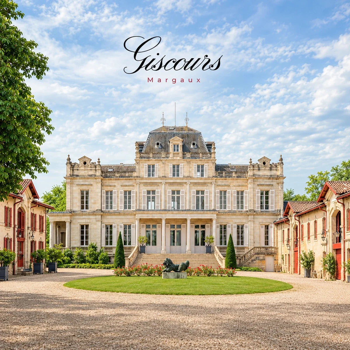 Château Giscours, sfeerfoto met logo