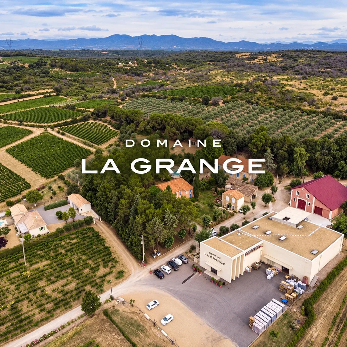 Domaine La Grange, sfeerfoto met logo