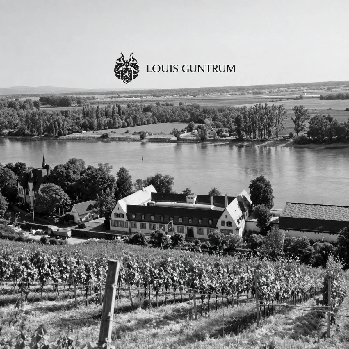 Louis Guntrum, sfeerfoto met logo
