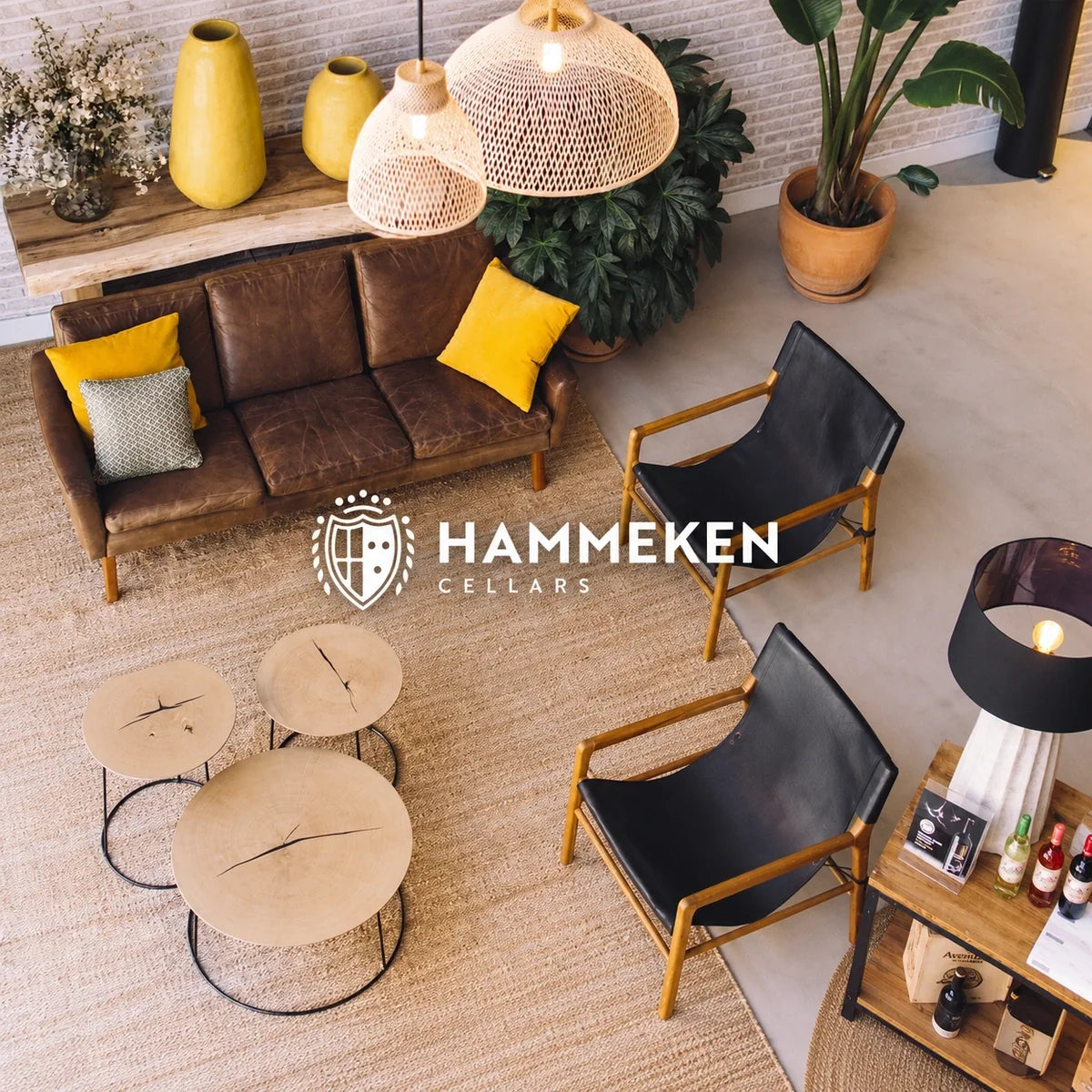 Hammeken Cellars, sfeerfoto met logo