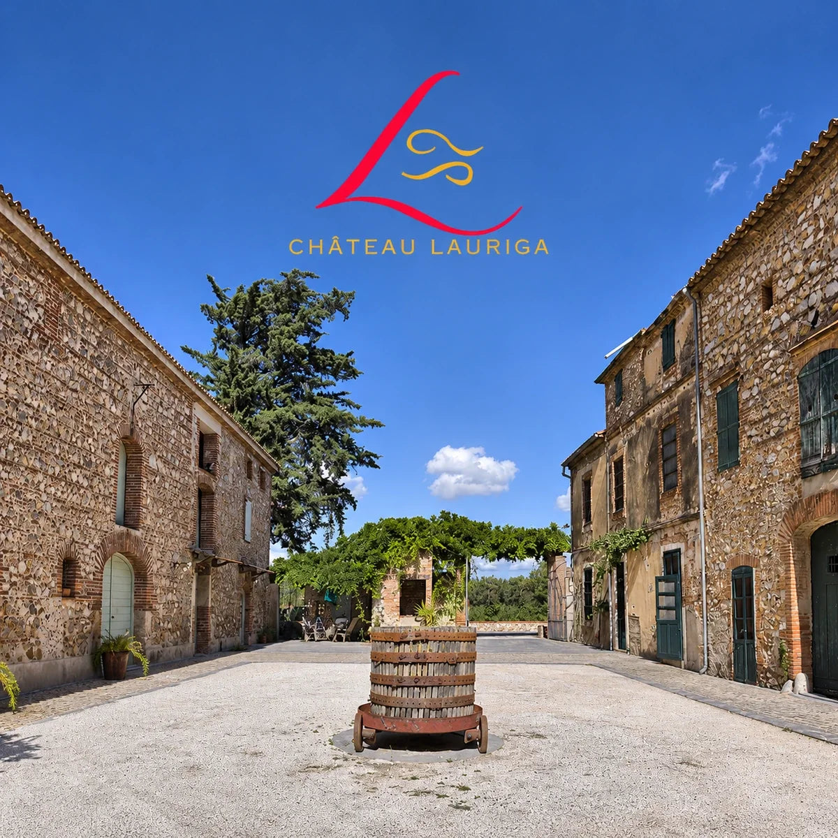Château Lauriga, sfeerfoto met logo