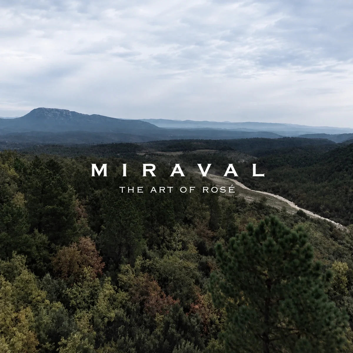 Château Miraval met het logo van het wijnhuis