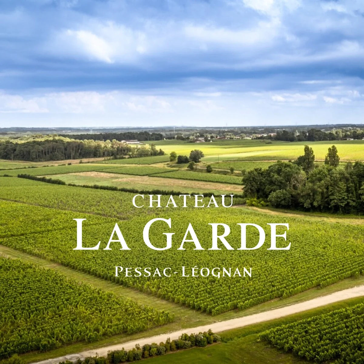 Château La Garde, sfeerfoto met wijnhuislogo