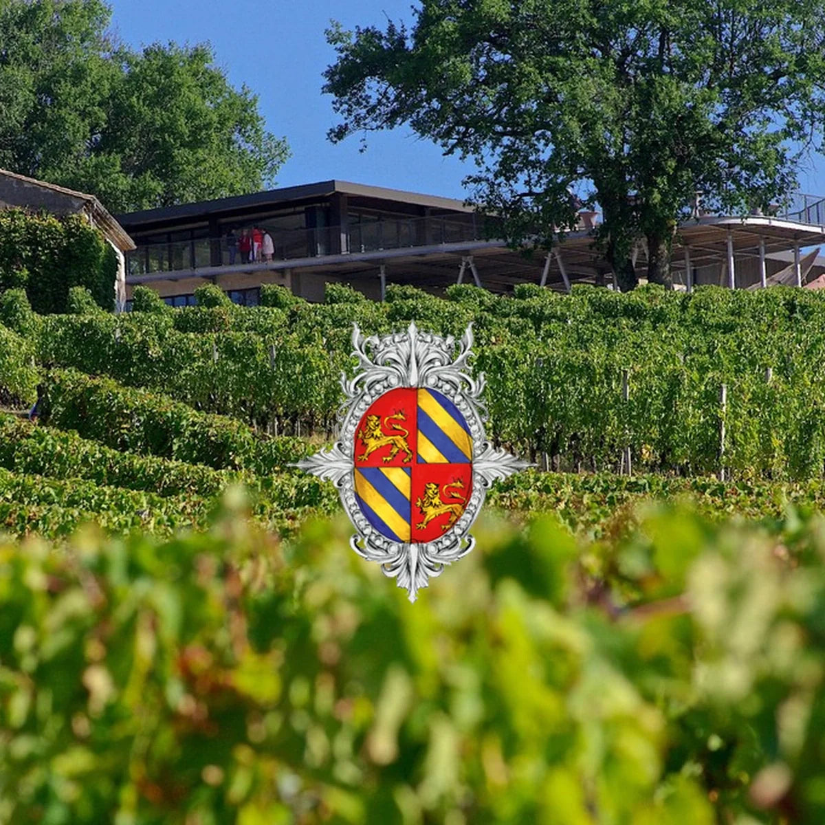 Château Reaut, sfeerfoto met wijnhuislogo