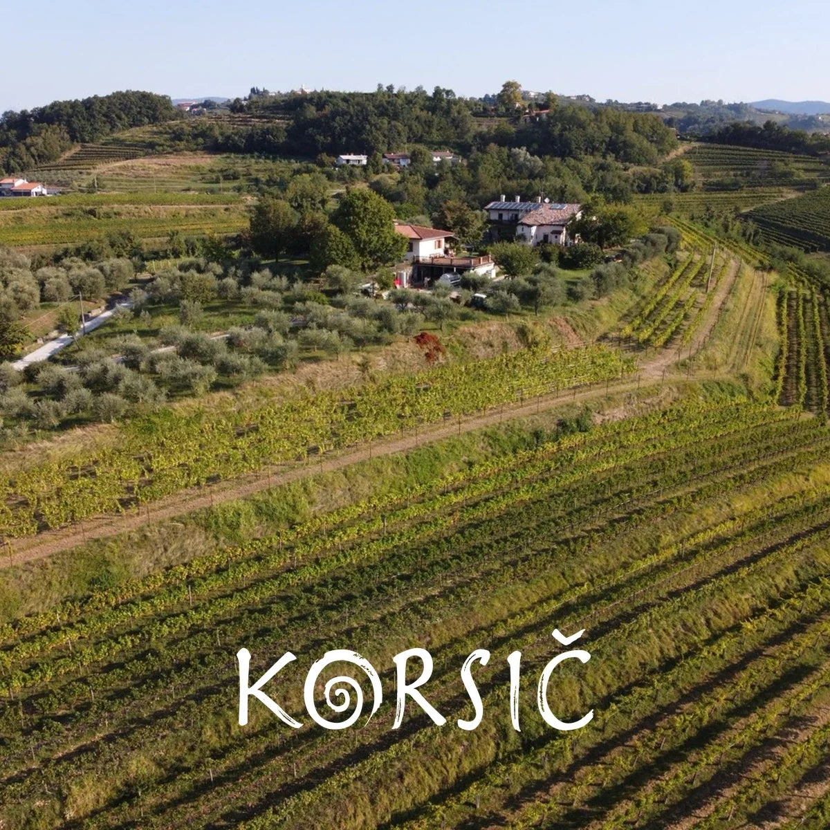 Korsic sfeerfoto met logo