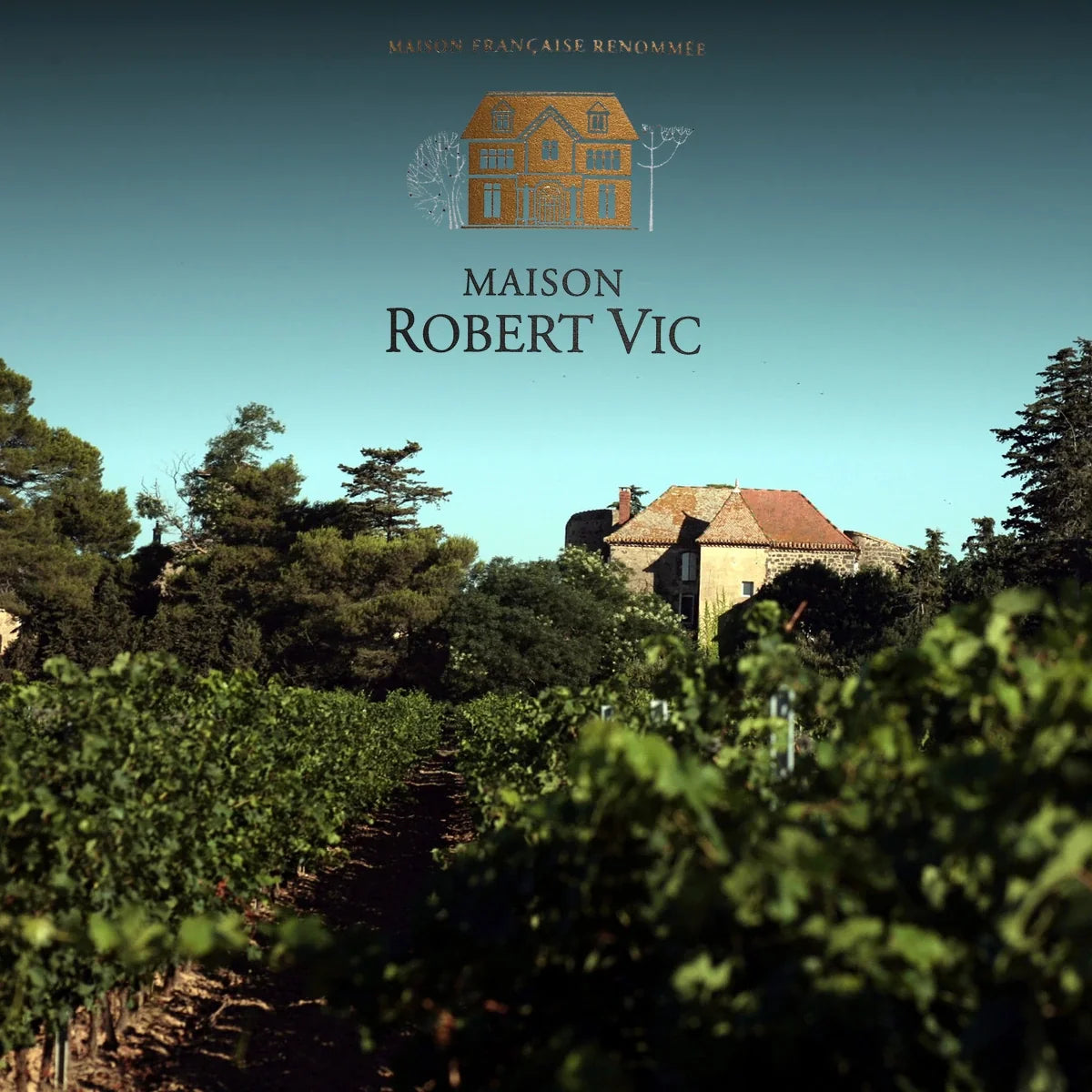 Maison Robert Vic – domein en wijngaard met origineel logo