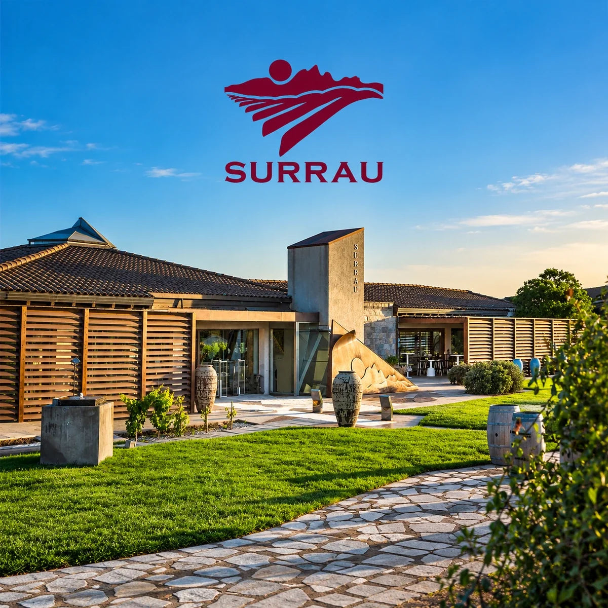 Surrau wijnhuis en logo