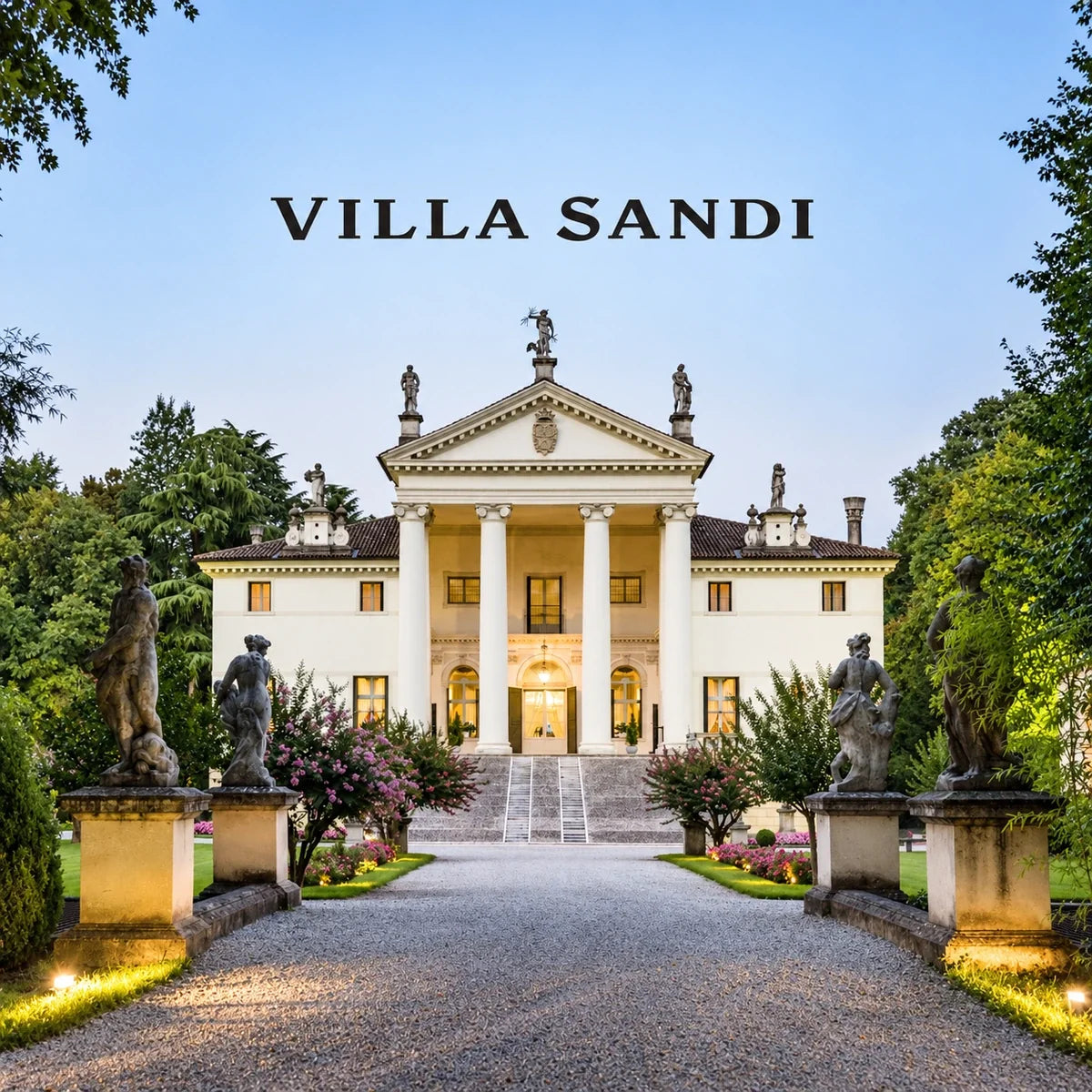 Villa Sandi, sfeerfoto met logo