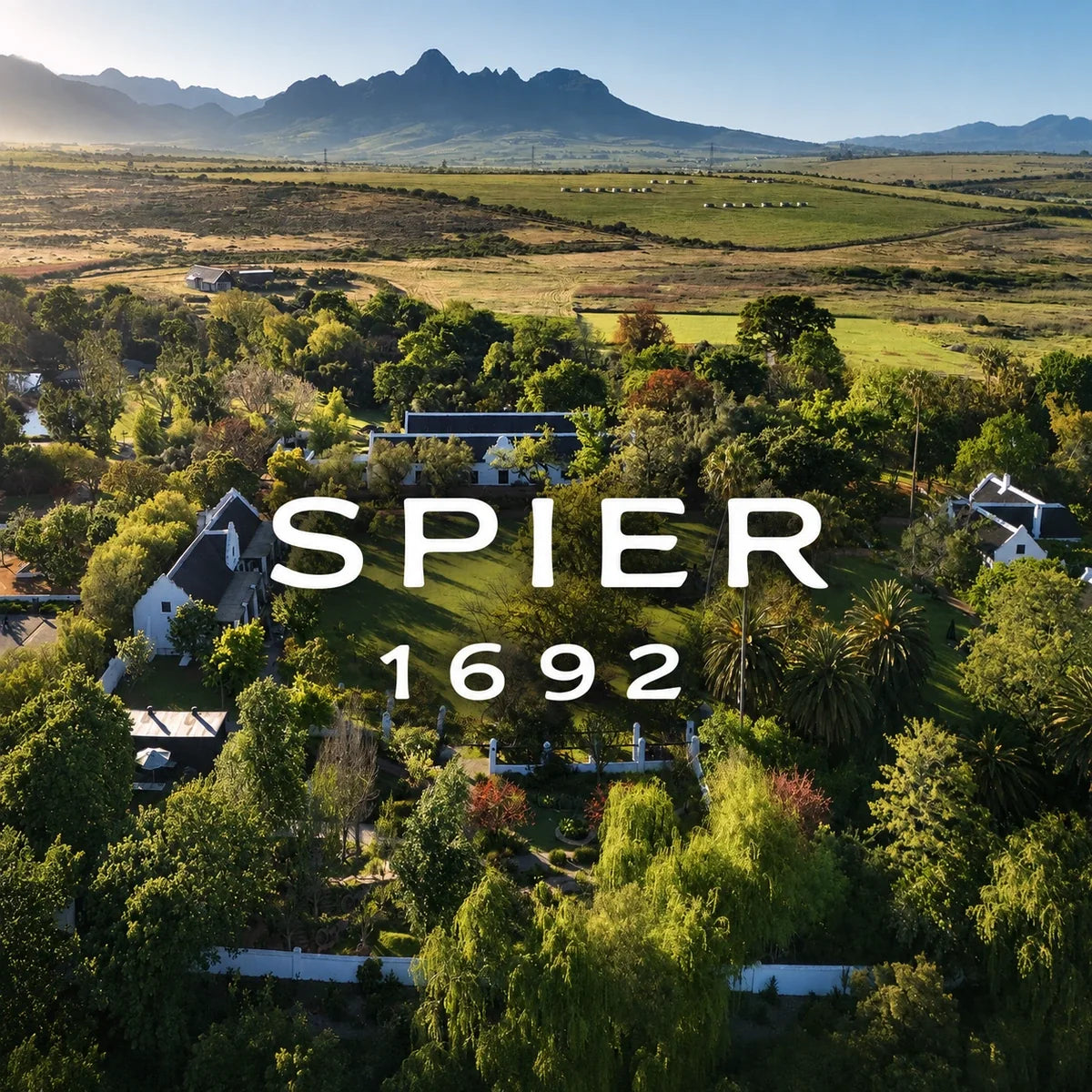 Spier Wine Farm Stellenbosch, sfeerfoto met logo