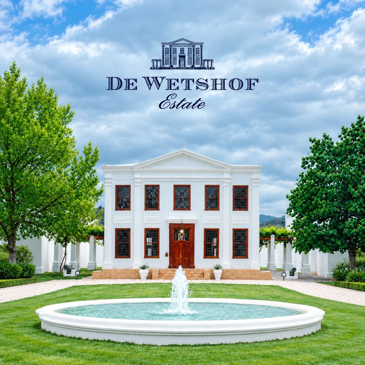 De Wetshof Estate, sfeerfoto met logo