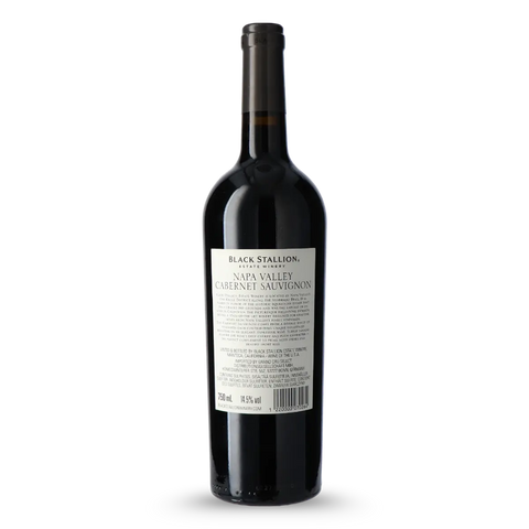 Black Stallion Cabernet Sauvignon 2023 Achterkant Label
