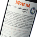 Brazin Old Vine Zinfandel label met zoom