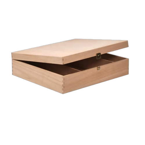 Chest 4 Bottles Luxury Hinged Lid